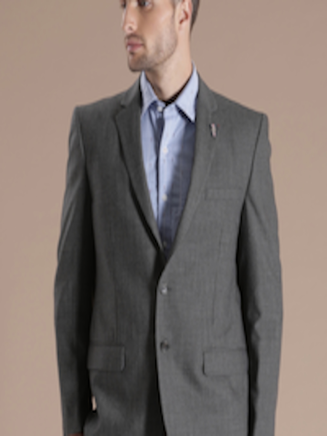 Buy Louis Philippe Sport Grey Checked Essex Fit Casual Blazer - Blazers for Men 1454201 | Myntra