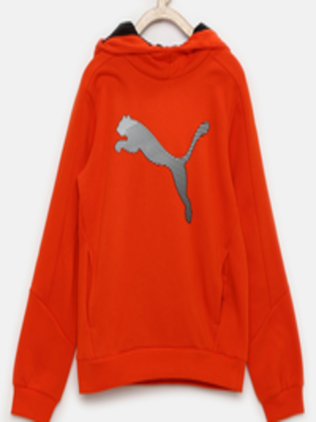 Buy PUMA Boys Orange Regular Fit Hooded Sweatshirt - Sweatshirts for ...