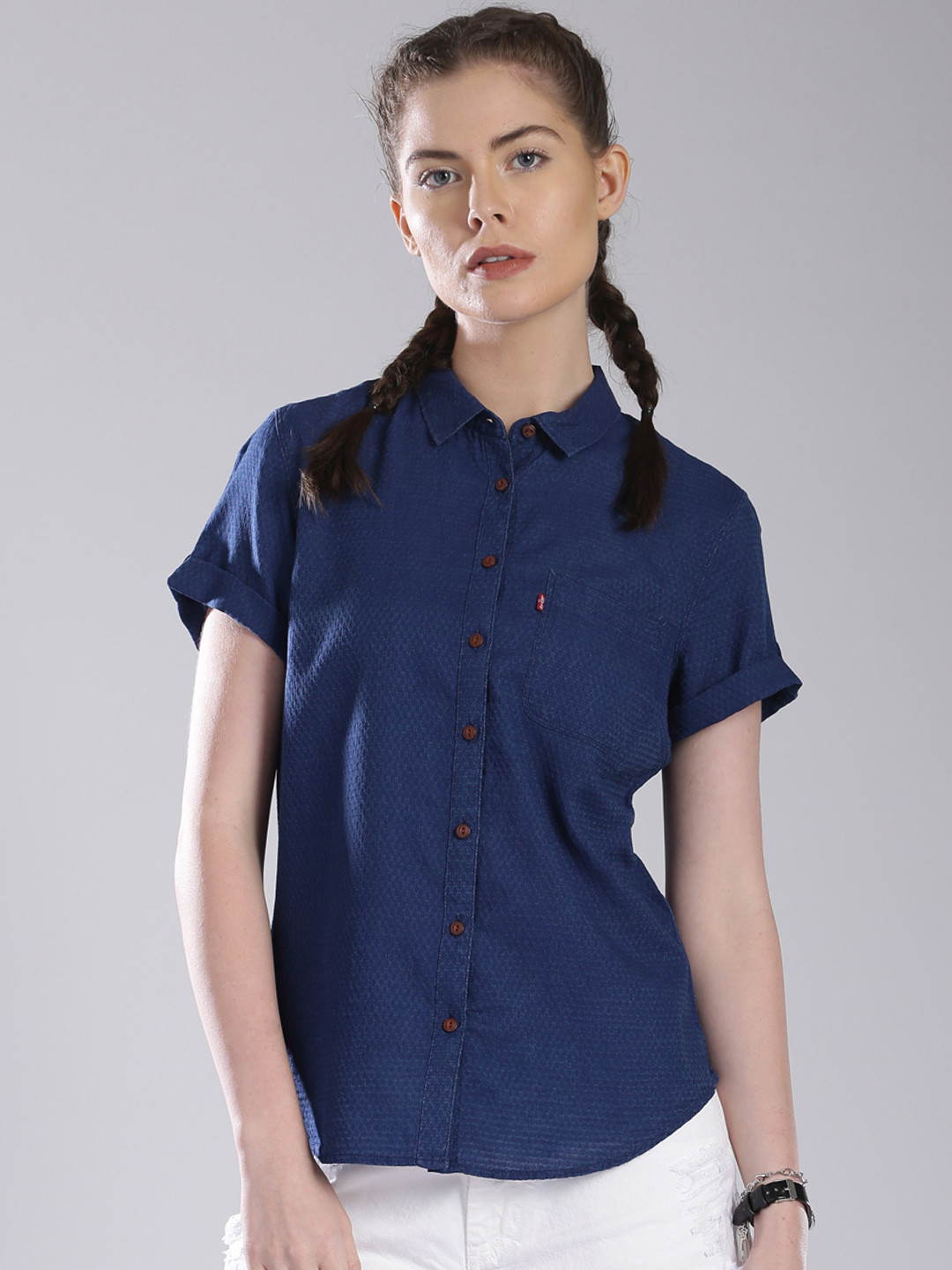 Buy Levi's Navy Shirt Shirts for Women 1455832 Myntra