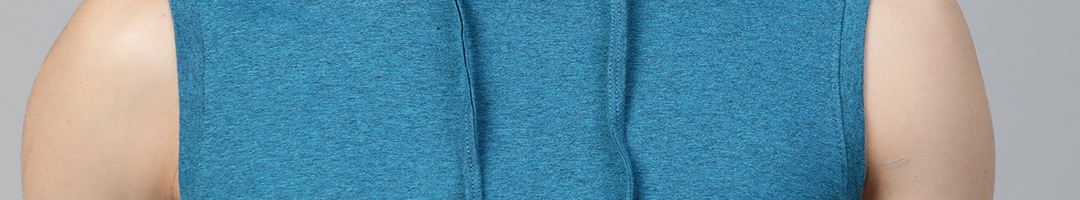 Buy Roadster Men Blue Solid Hooded Cotton T Shirt - Tshirts for Men ...
