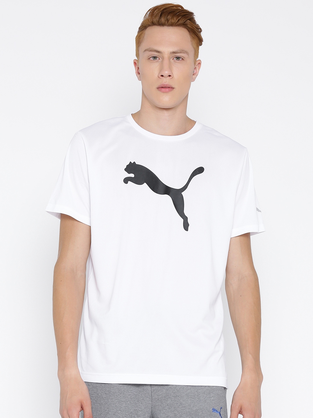 puma white collar tshirt