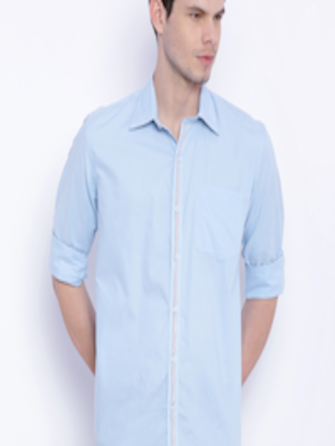 Buy American Crew Blue Slim Fit Casual Shirt - Shirts for Men 1456757 ...