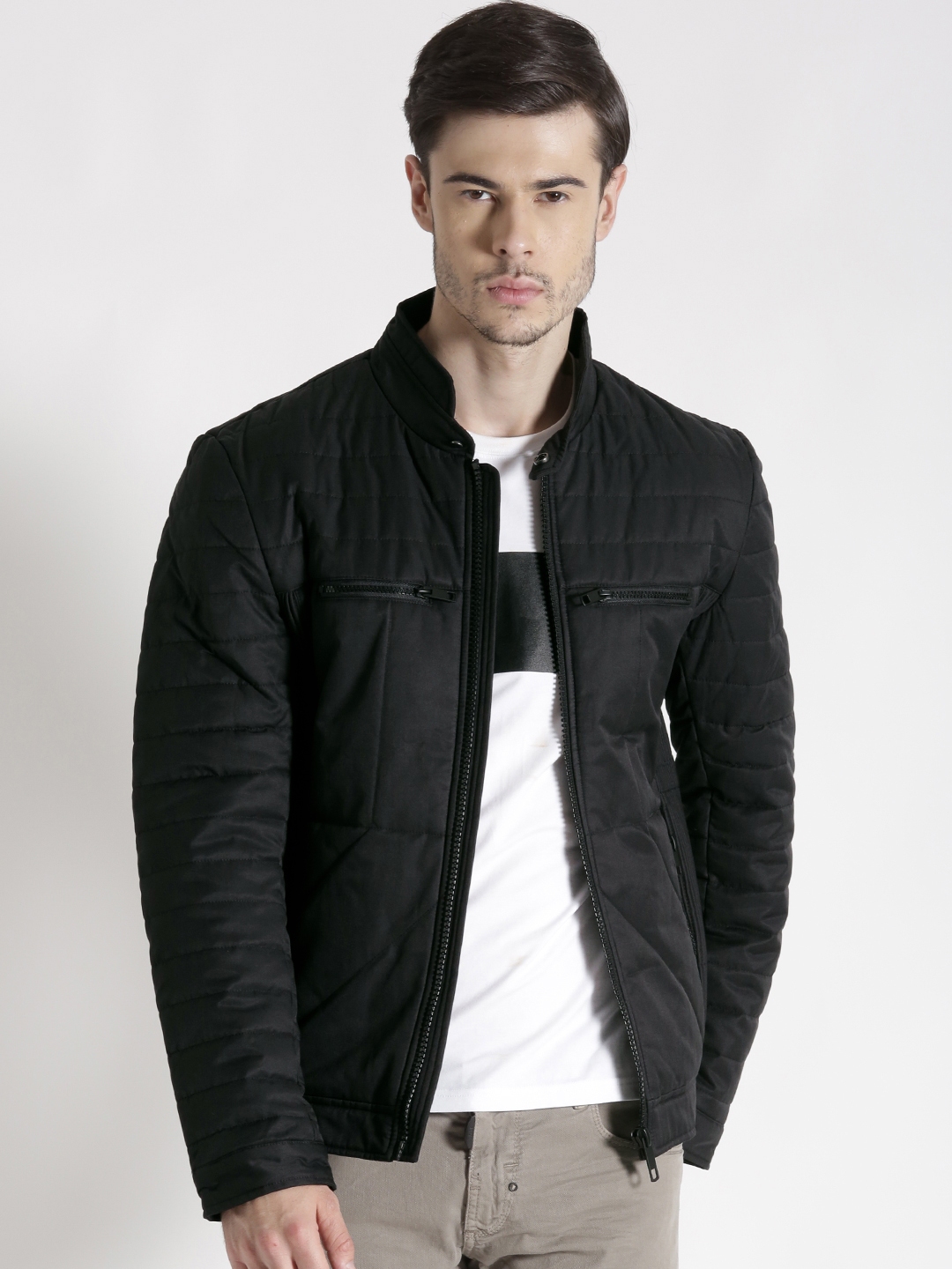 Buy Antony Morato Black Quilted Jacket - Jackets for Men 1456785 | Myntra