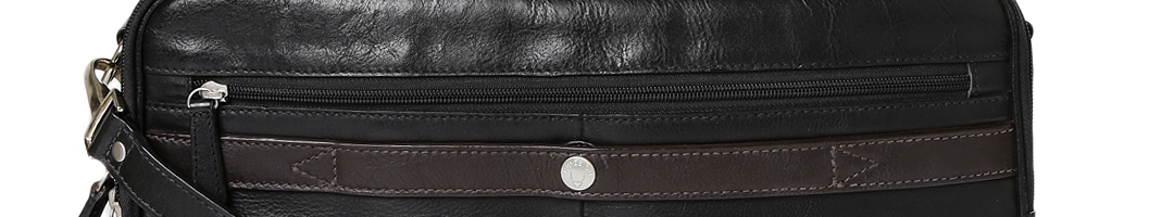 Buy Hidesign Men Black & Brown Leather Laptop Bag - Laptop Bag for Men 1457093 | Myntra