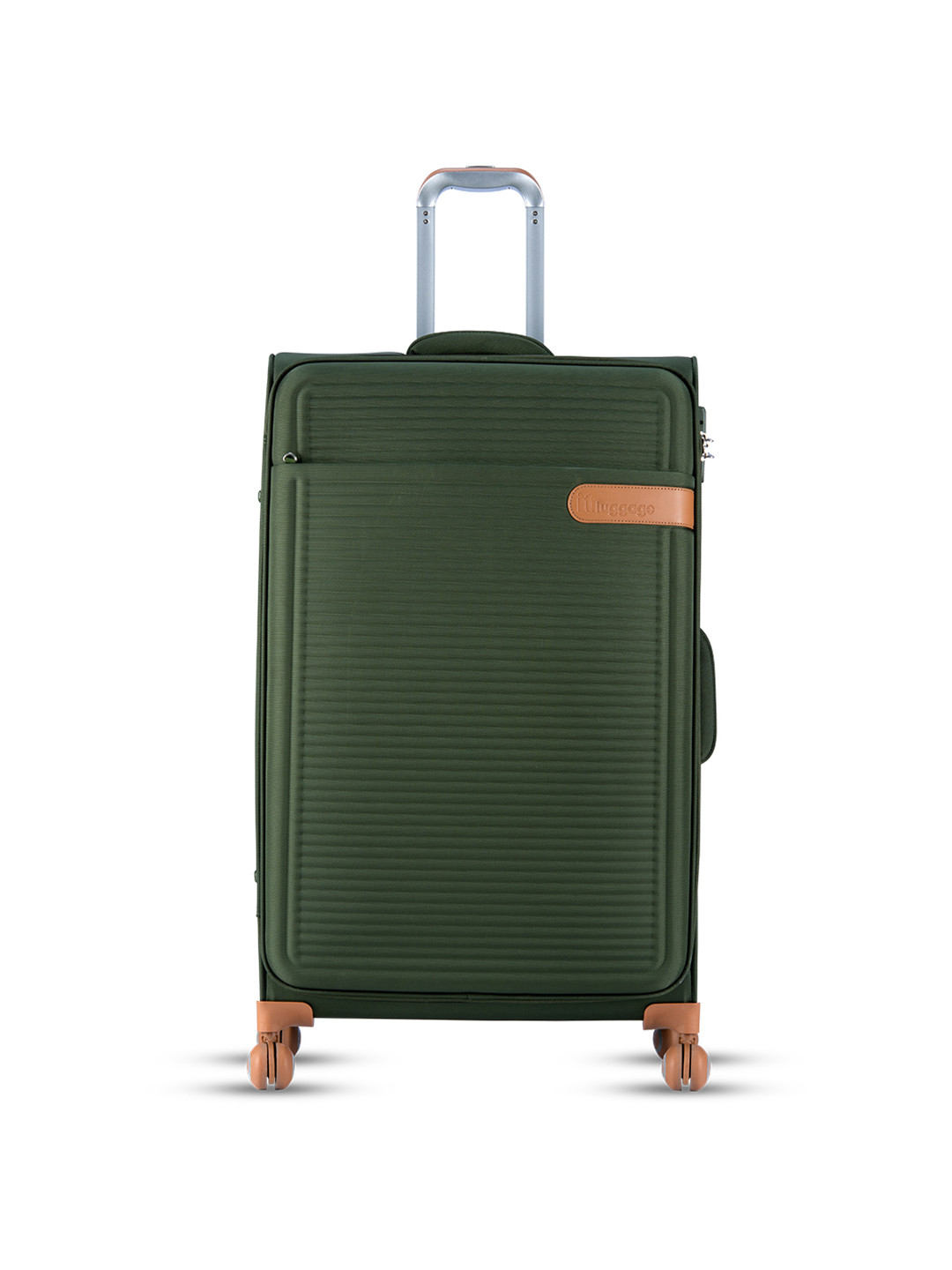 Buy IT Luggage Green Solid Soft Sided Large Trolley Suitcase Trolley Bag for Unisex 14571870