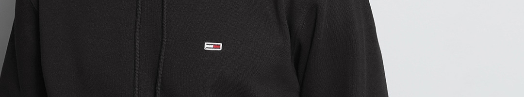 Buy Tommy Hilfiger Men Black Hooded Sweatshirt - Sweatshirts for Men ...