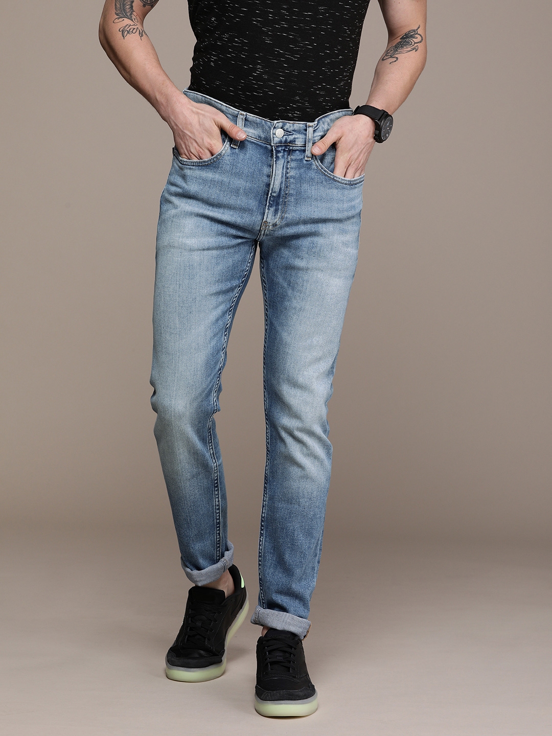 calvin klein low rise skinny jeans