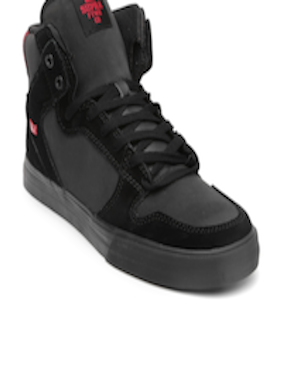 Buy Supra Men Black Solid High Top Sneakers - Casual Shoes for Men ...