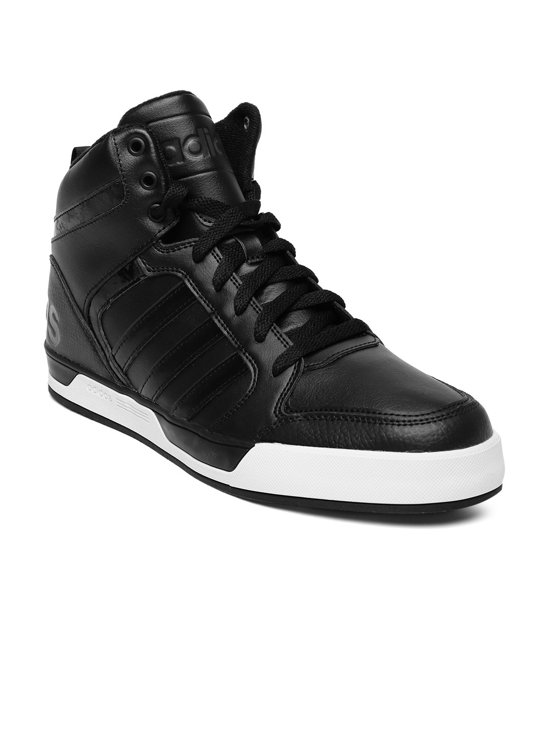 Buy ADIDAS NEO Men Black High Top Sneakers - Casual Shoes for Men 1461347 | Myntra