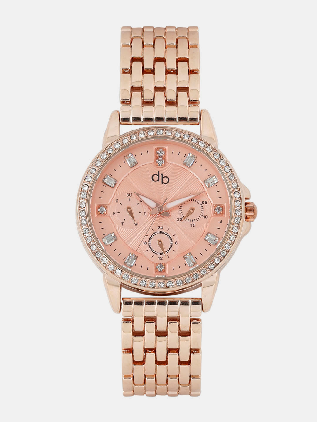 DressBerry Women Rose Gold-Toned Analogue Watch MFB-PN-WTH-S5749-02