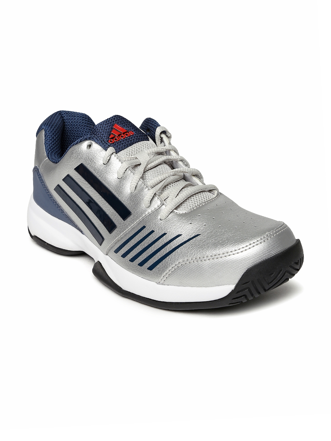 Buy ADIDAS Men Silver Toned All Court Tennis Shoes - Sports Shoes for ...