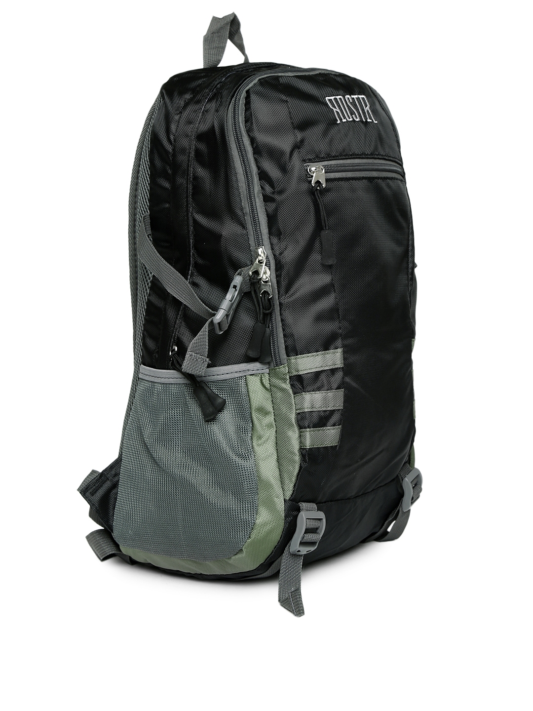Buy Roadster Men Black & Olive Green Laptop Backpack - Backpacks for ...