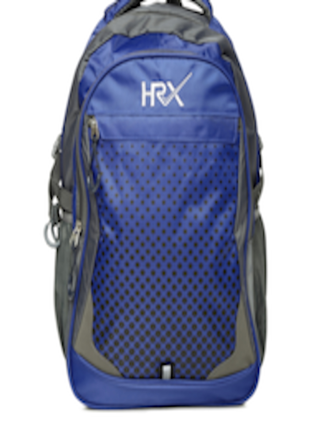 Buy HRX By Hrithik Roshan Men Blue & Grey Printed Backpack - Backpacks ...
