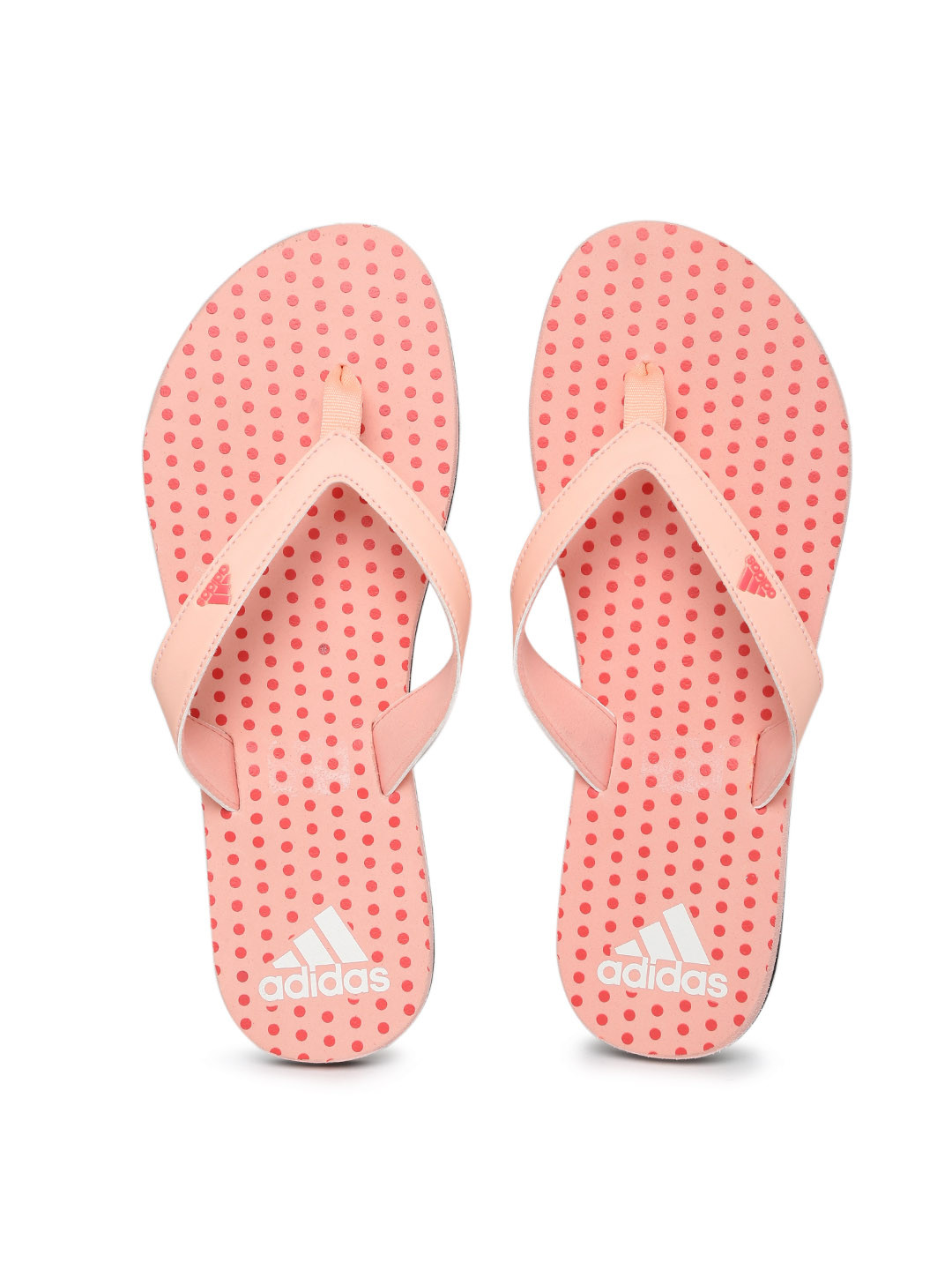 Buy ADIDAS Women Pink Polka Dot Print Flip Flops - Flip Flops for Women 1461853 | Myntra