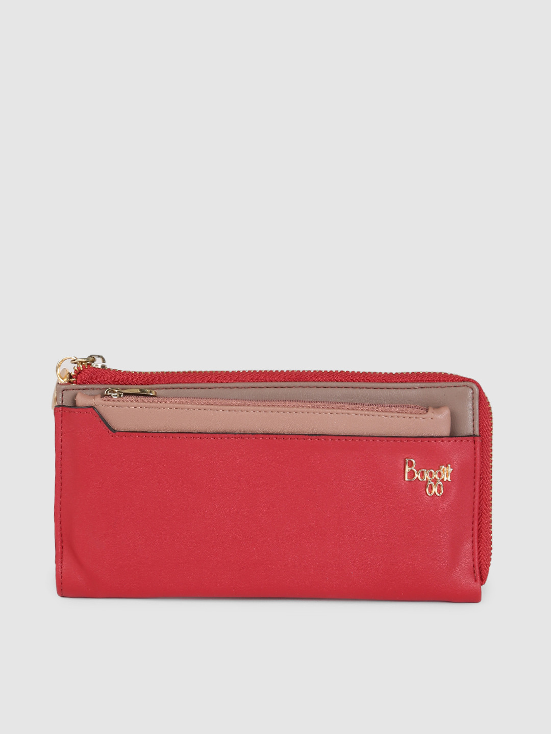 Buy Baggit Women Red Zip Around Wallet With Pouch Wallets for Women