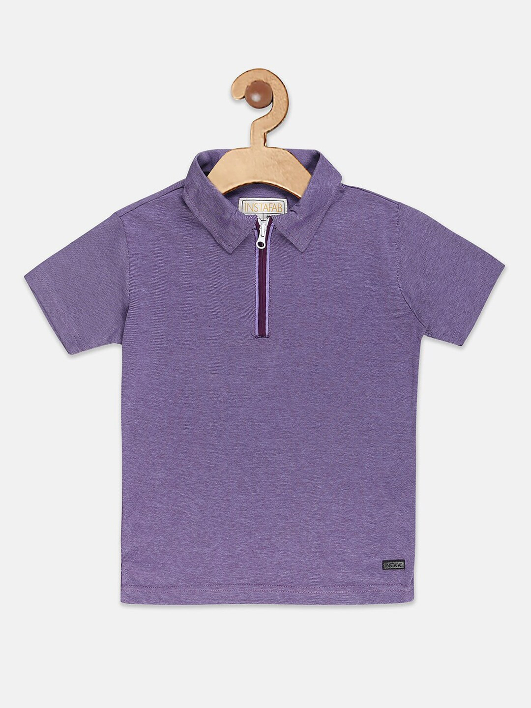 Buy Instafab Boys Purple Polo Collar T Shirt Tshirts for Boys