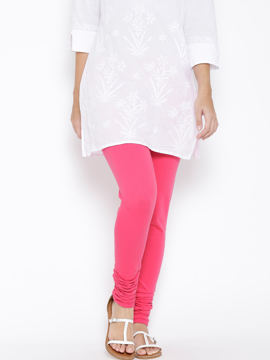 Buy BIBA Pink Churidar Leggings Leggings for Women 1463121 Myntra