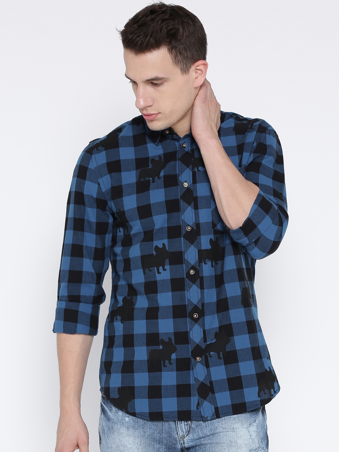 jack and jones checked shirt