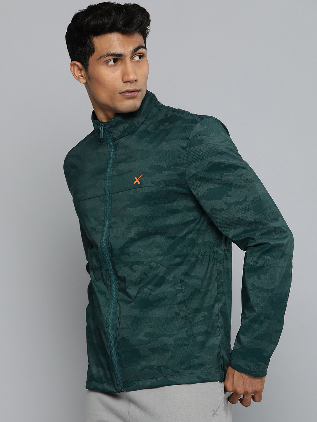 Buy HRX By Hrithik Roshan Running Men Green Camouflage Light Weight AOP