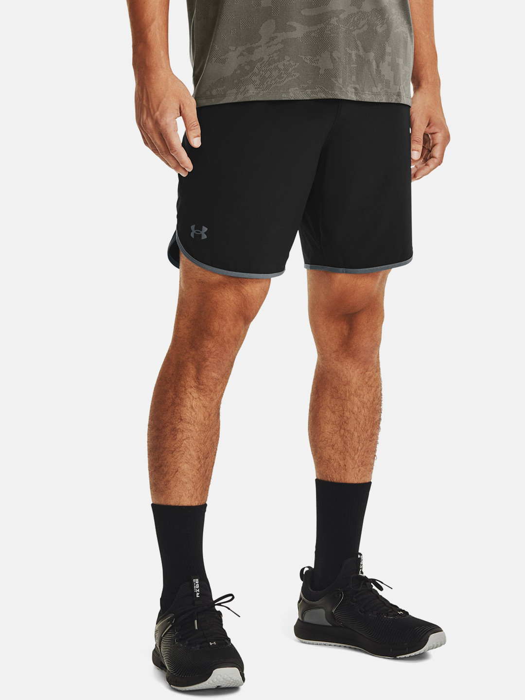 Buy UNDER ARMOUR Men Black HITT Woven Solid Training Shorts Shorts