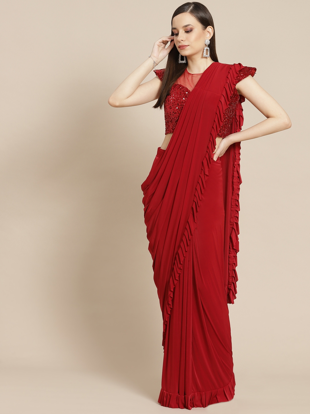 myntra half sarees