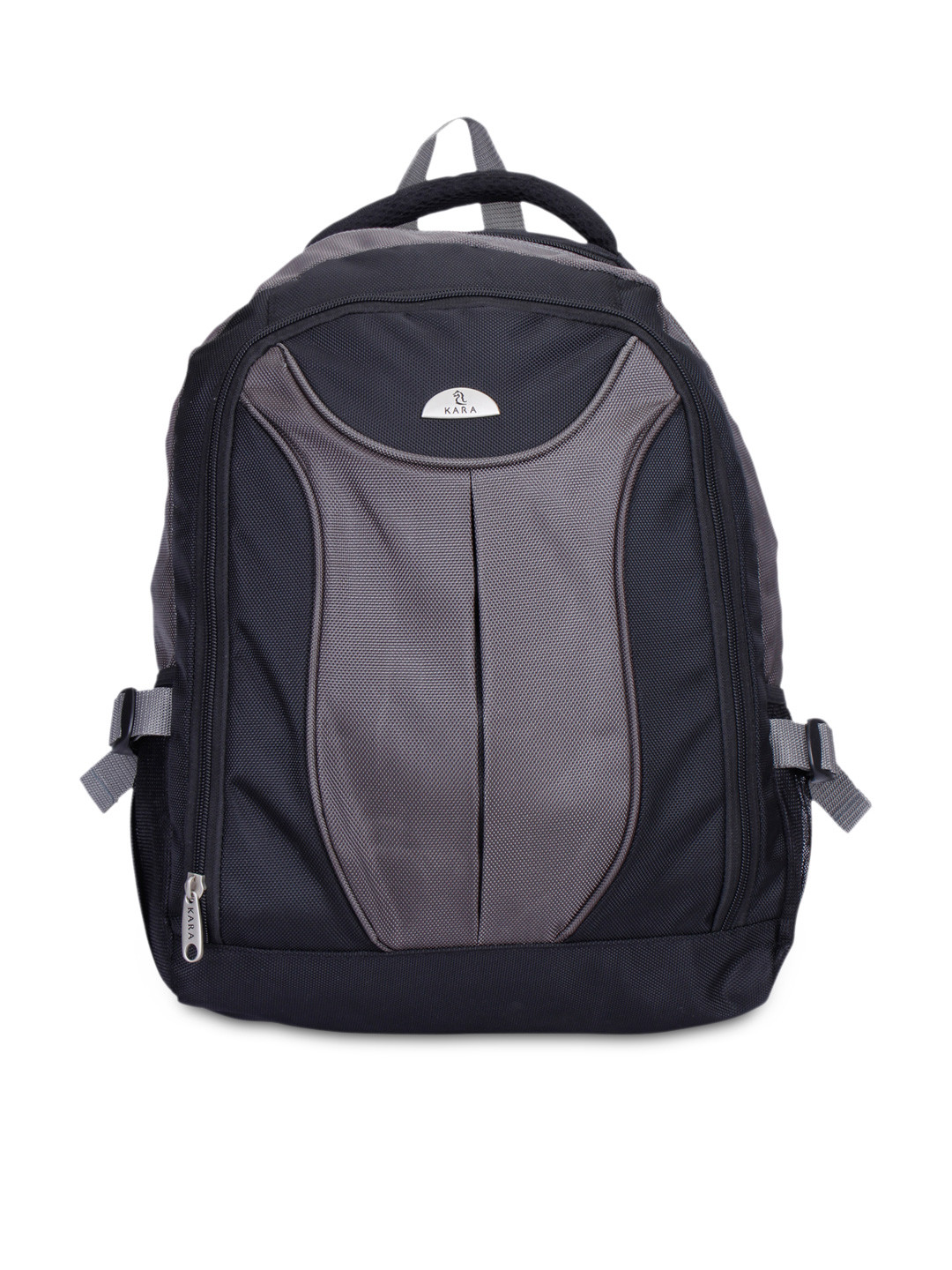 Buy Kara Unisex Black And Grey Laptop Backpack Backpacks for Unisex