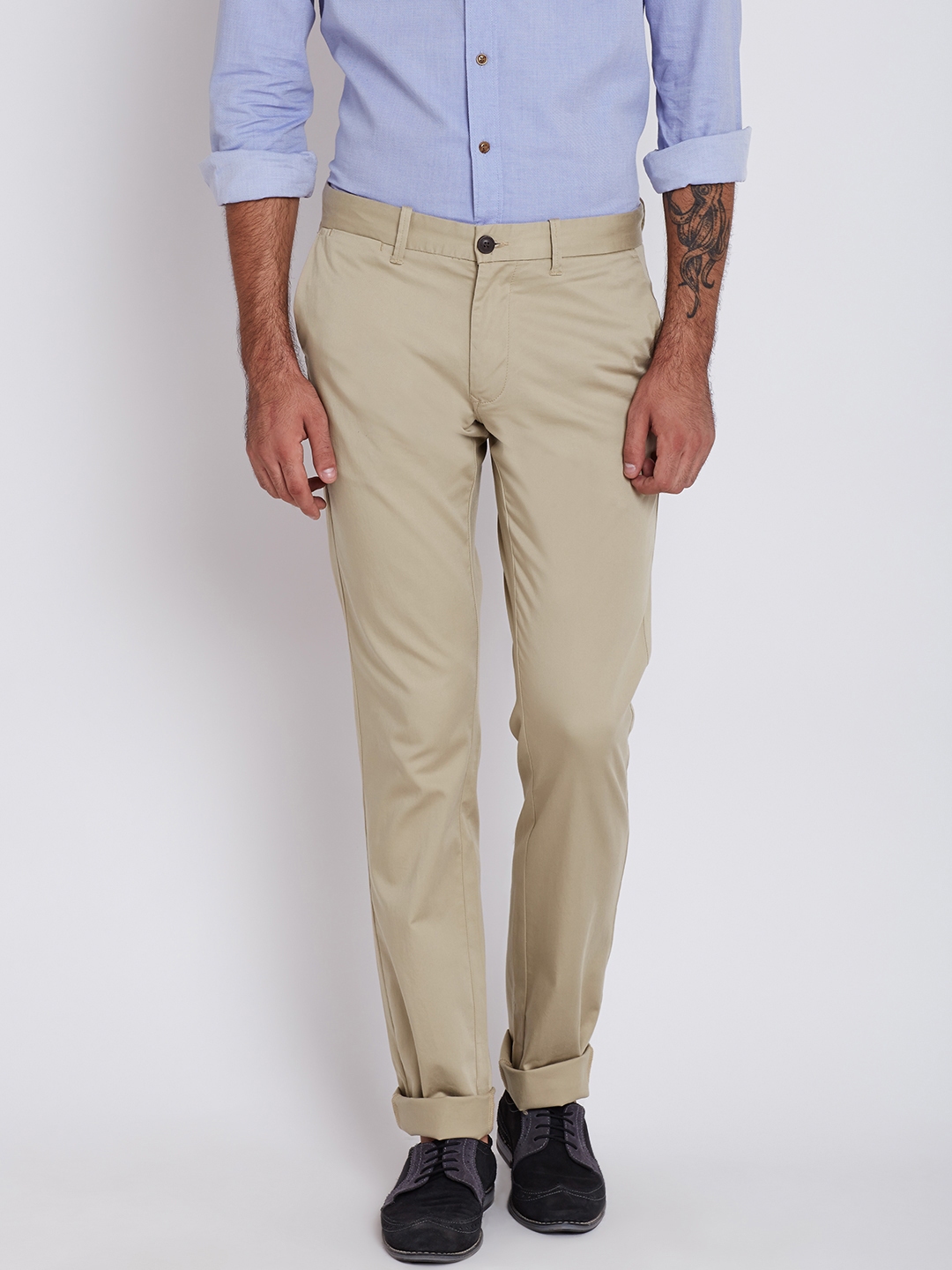 flat front casual pants