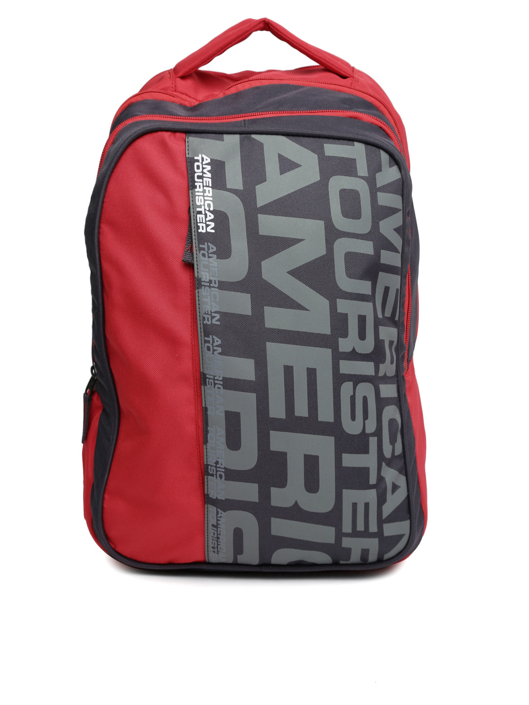 Buy AMERICAN TOURISTER Unisex Red & Grey Printed Backpack Backpacks