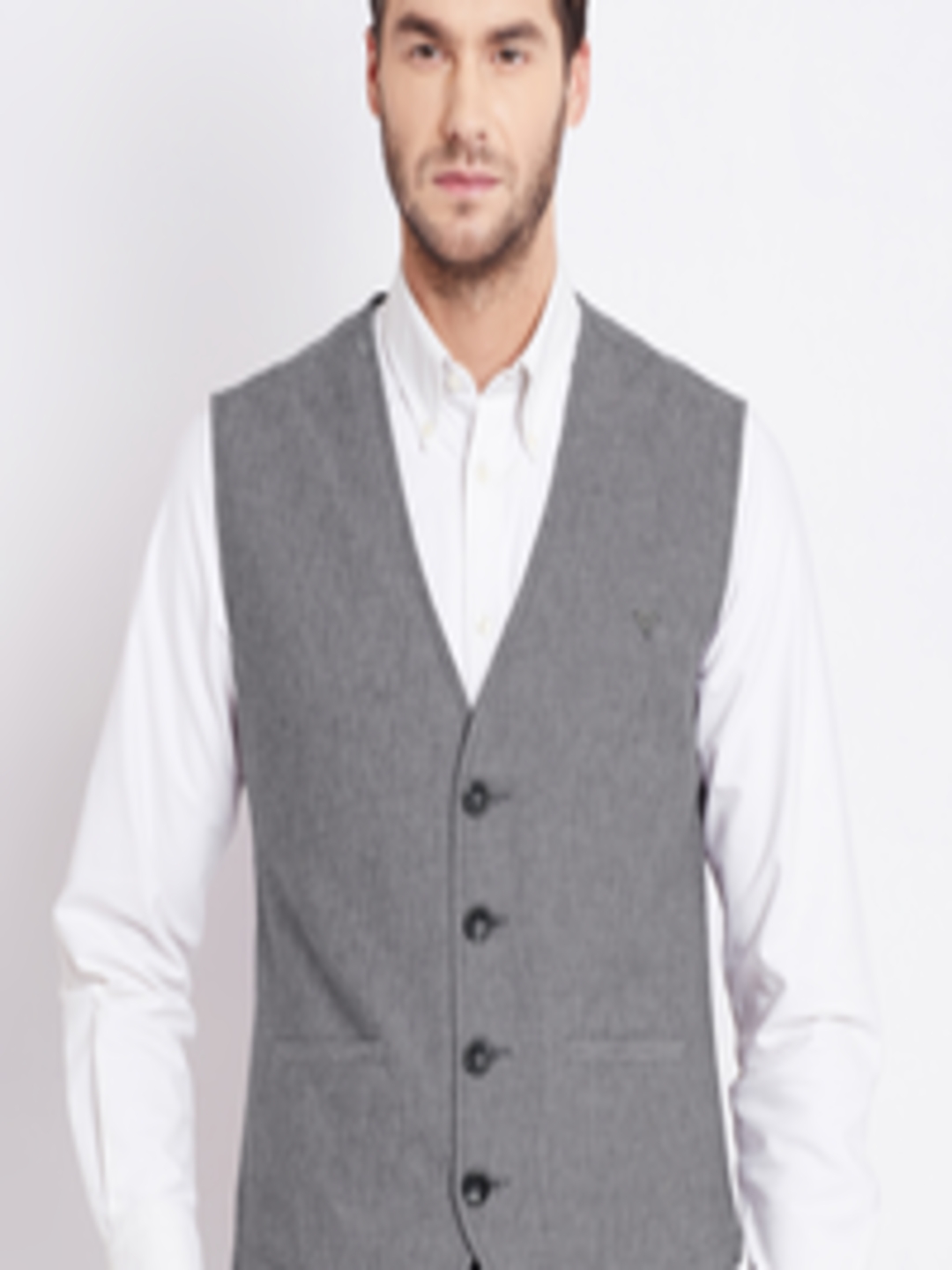Buy Numero Uno Grey Melange Waistcoat - Waistcoat for Men 1470482 | Myntra