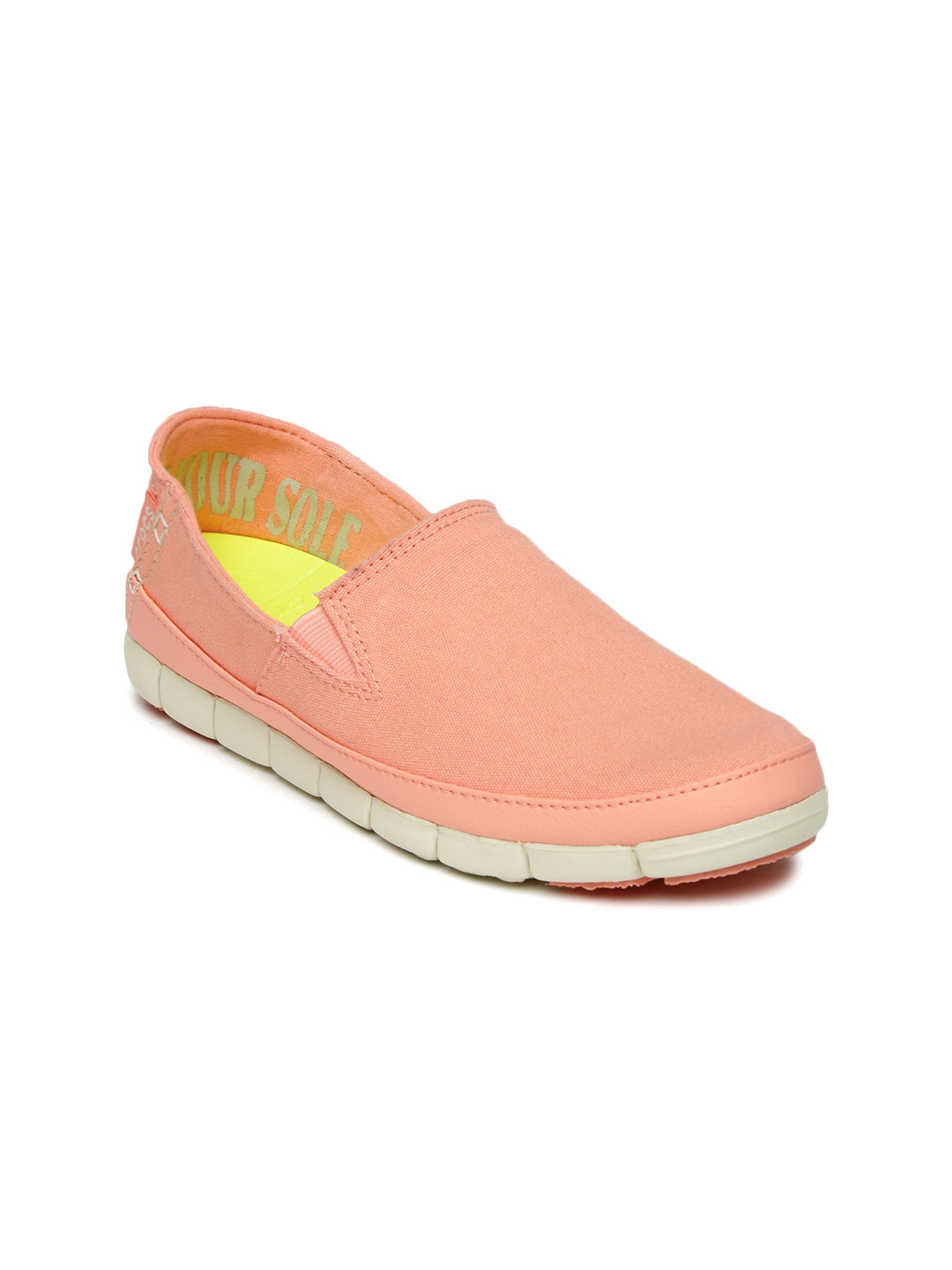crocs peach