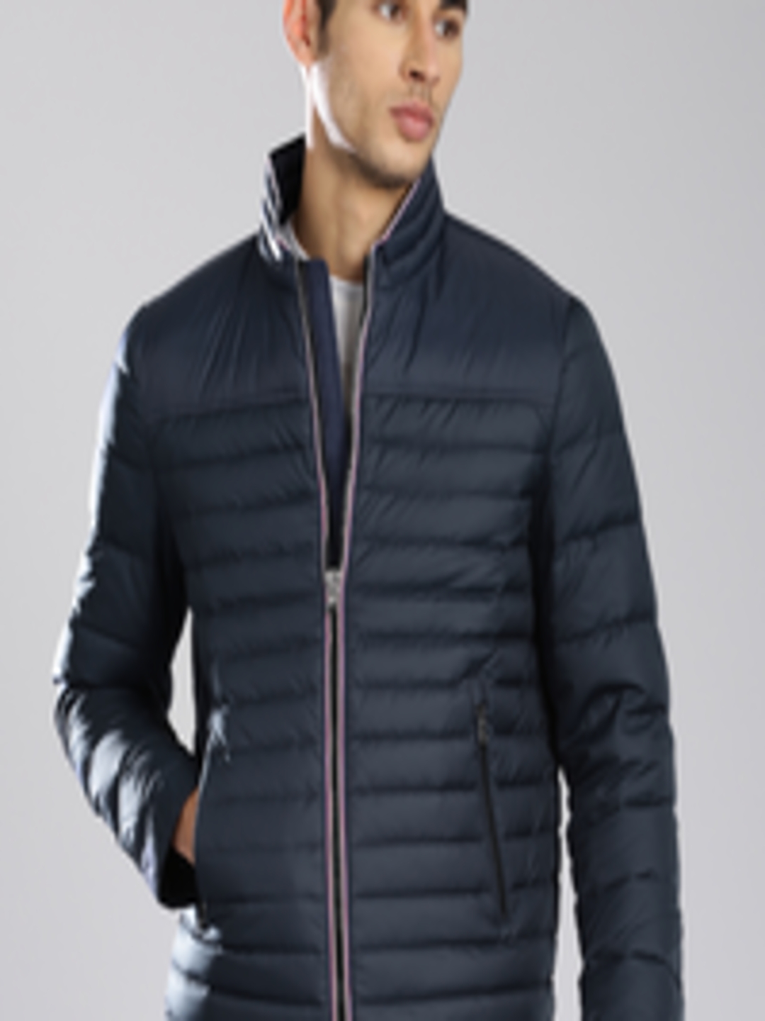 Buy Tommy Hilfiger Navy Quilted Jacket - Jackets for Men 1473631 | Myntra