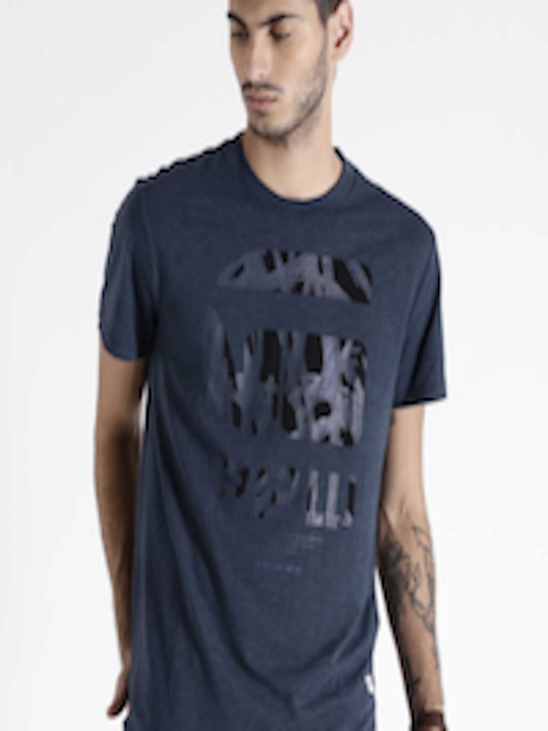 Buy G STAR RAW Navy Printed T Shirt - Tshirts for Men 1474250 | Myntra