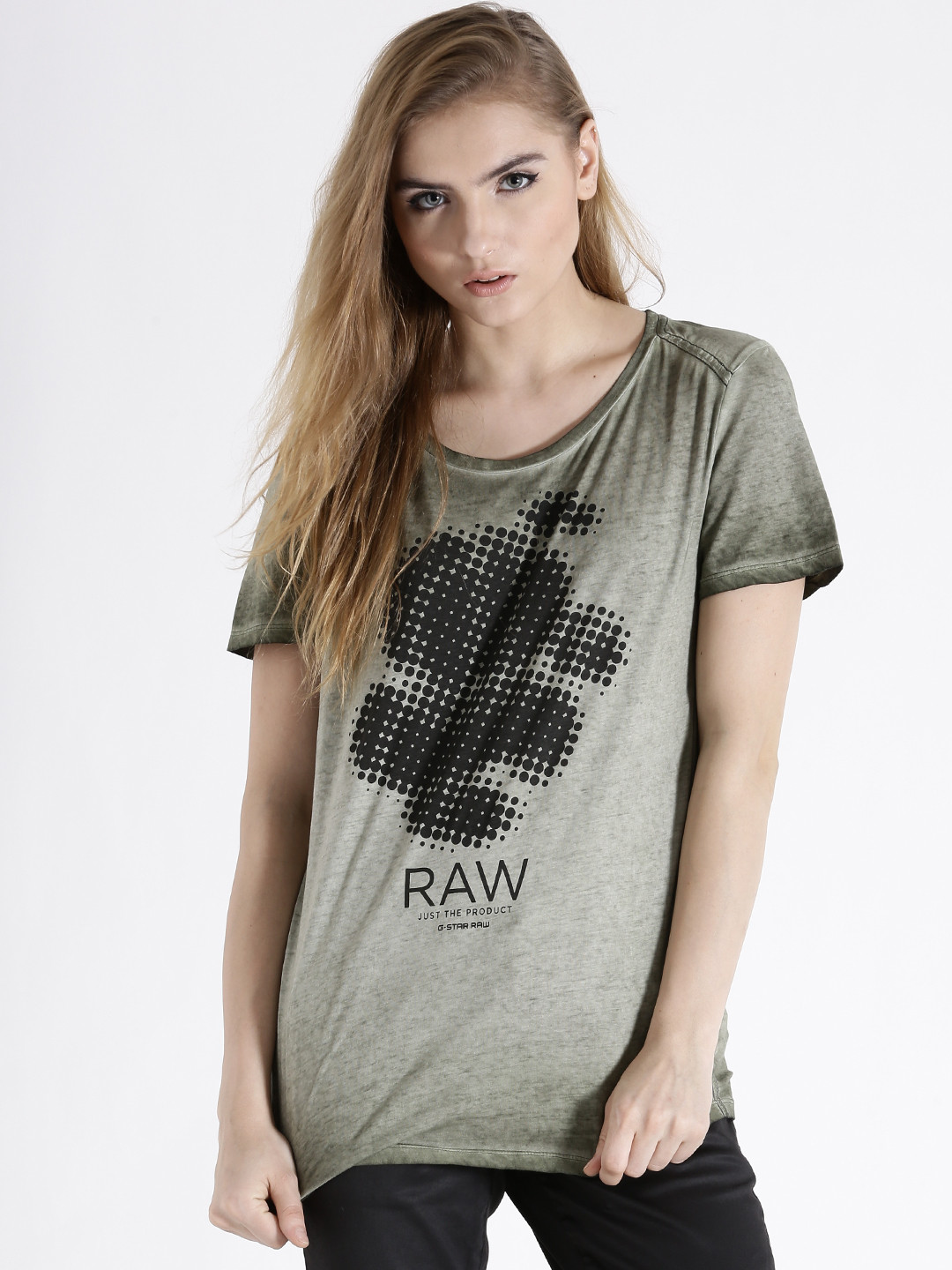 G-Star RAW Canotta Slim Indigo Donna - Gathered Indigo, Top Estivo In Cotone, Vestibilità Comoda