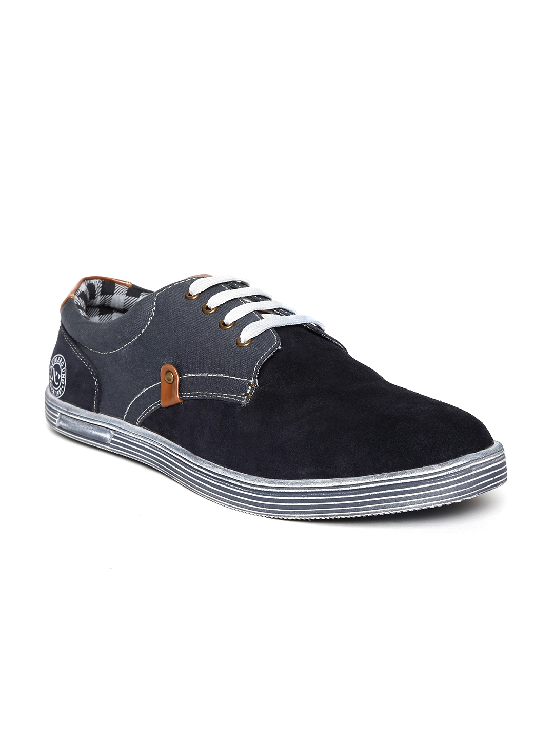 Buy Numero Uno Men Navy Suede Sneakers - Casual Shoes for Men 1474322 ...