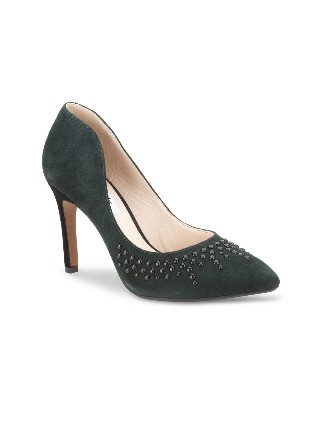 Buy Clarks Women Green Leather Pumps - Heels for Women 1474454 | Myntra