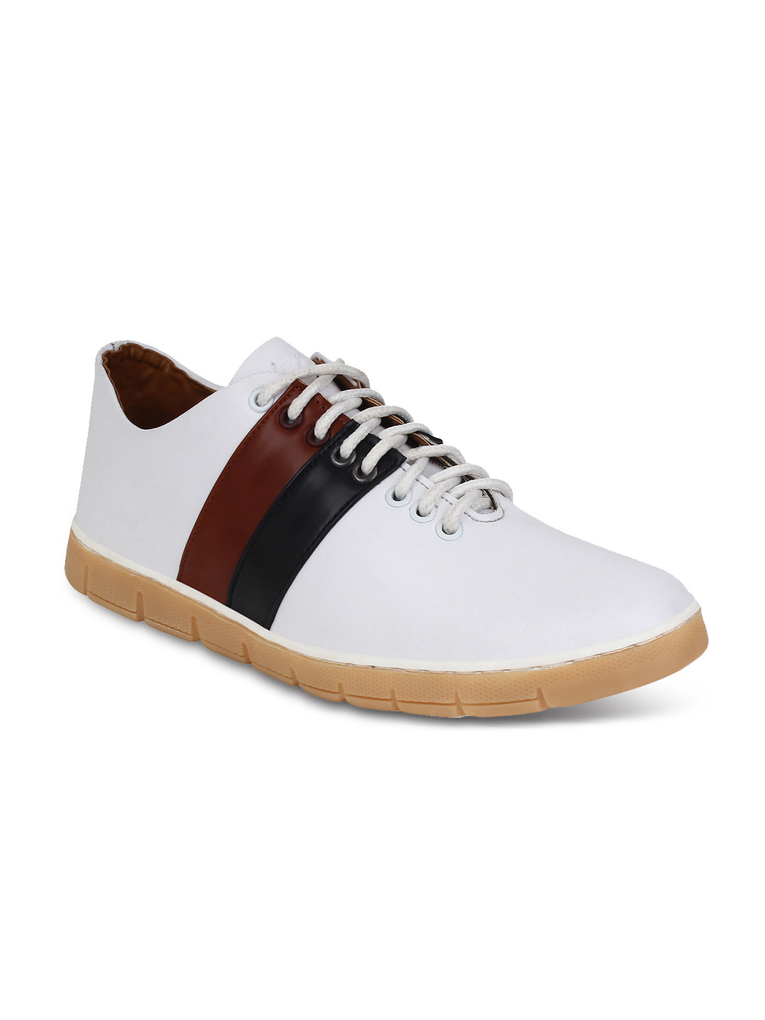 Buy AADY AUSTIN Men White Leather Sneakers Casual Shoes for Men