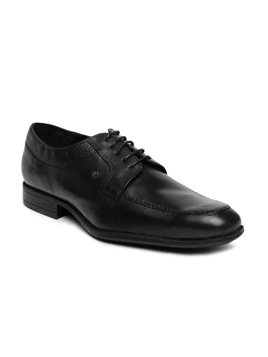 Buy Van Heusen Men Black Leather Derby Shoes - Formal Shoes for Men ...