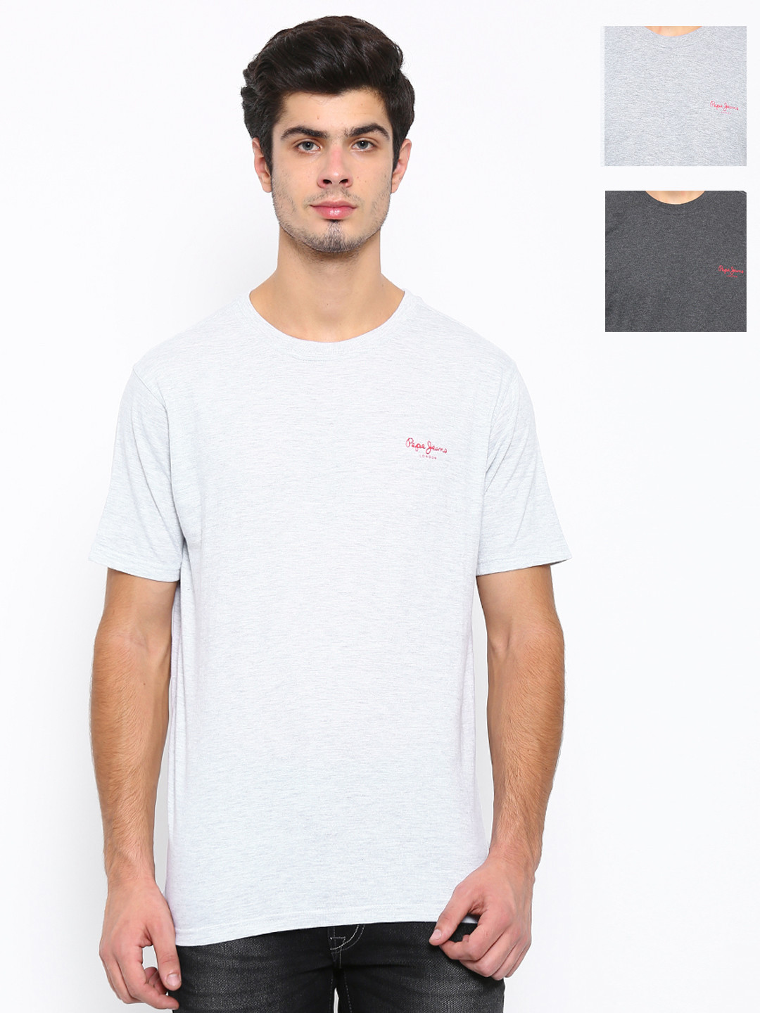 Pepe Jeans Grigio Cotton Men T-Shirt main image 1