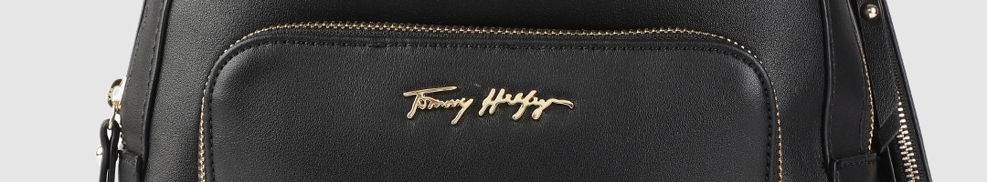 Buy Tommy Hilfiger Women Black Hayden Dome Backpack - Backpacks for ...