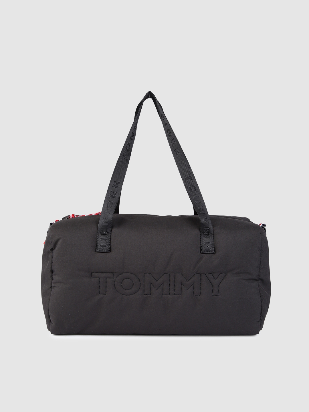 Buy Tommy Hilfiger Women Black Solid Duffel Bag - Duffel Bag for Women ...