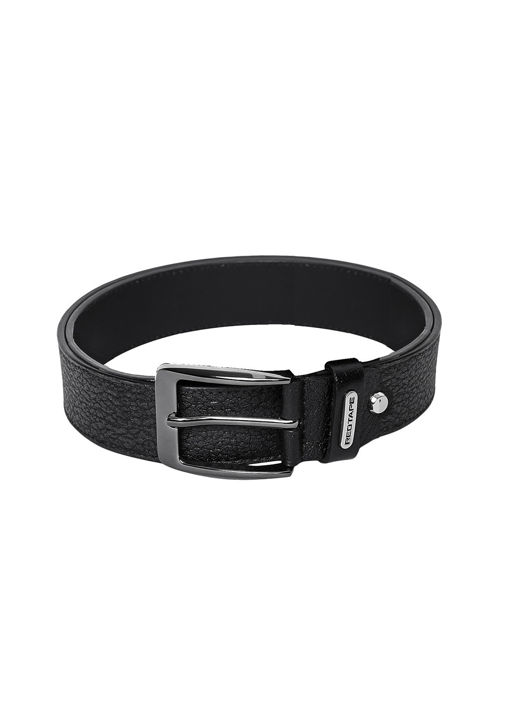 Buy Red Tape Men Black Leather Belt Belts for Men 14780434 Myntra