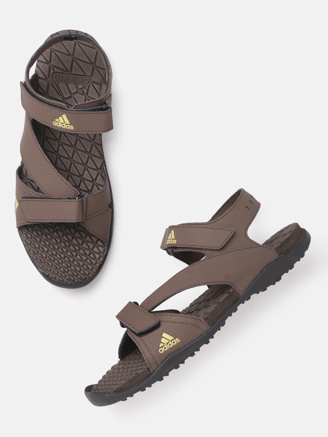 Buy ADIDAS Men Coffee Brown Solid Echo Sports Sandals Sports Sandals