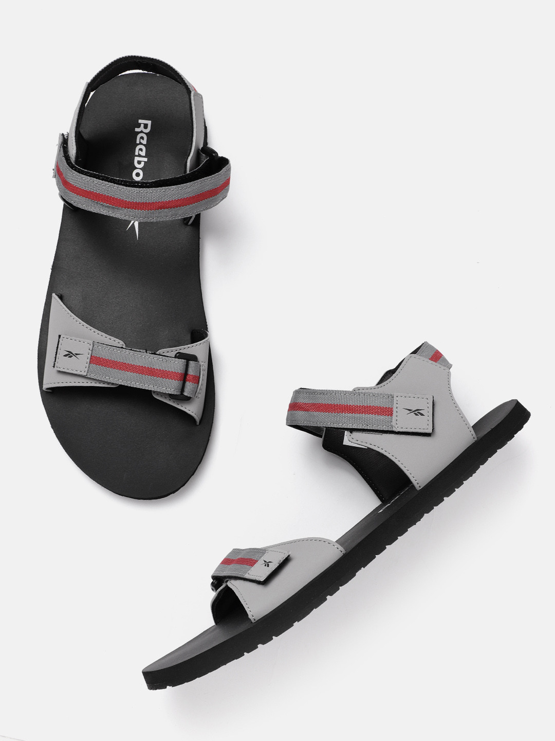 Buy Reebok Men Grey & Red Striped Epic Pro Sports Sandals Sports Sandals for Men 14781392 Myntra