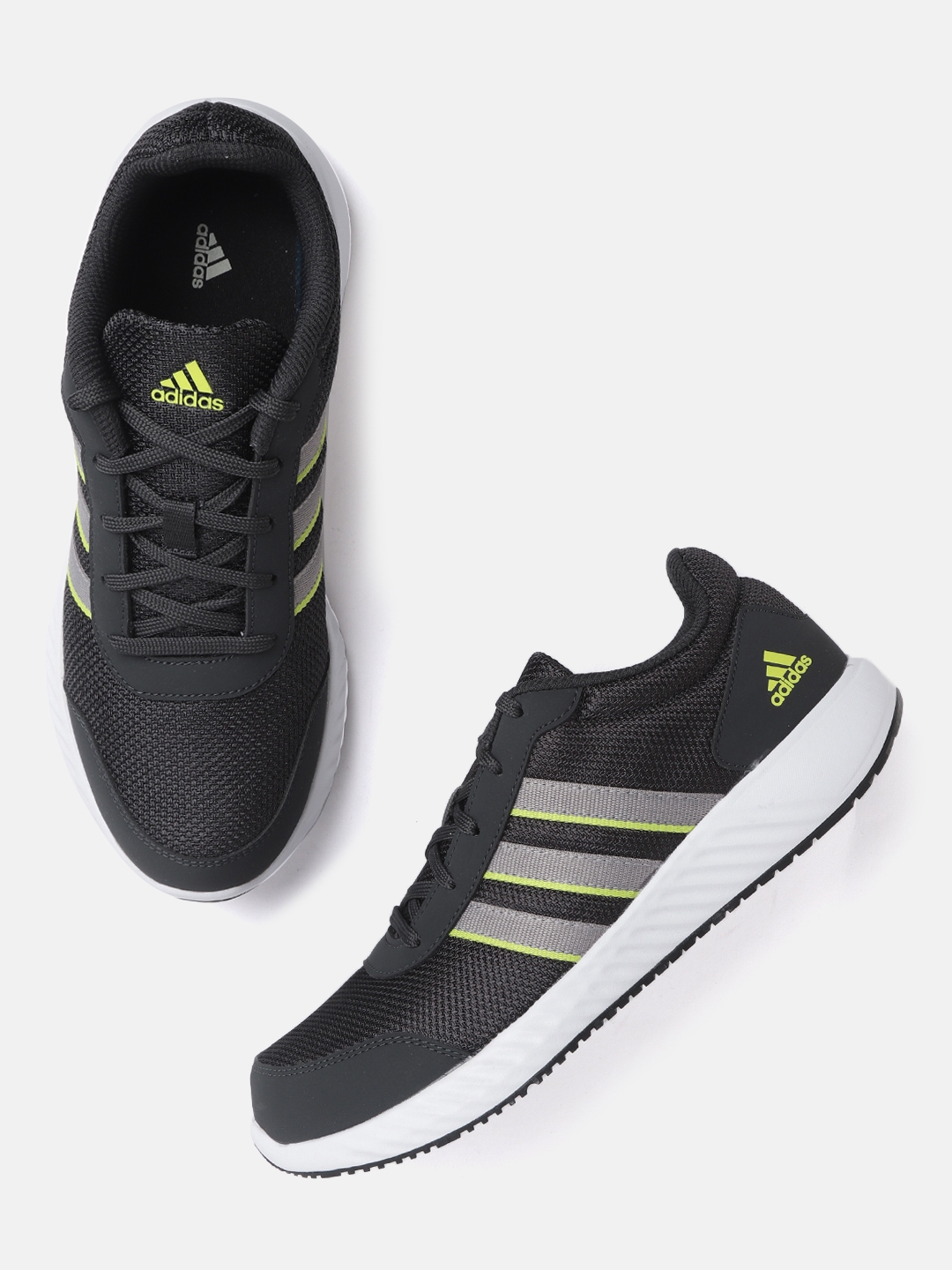 Buy Adidas Men Black Woven Design Adi Bounce Running Shoes Sports Shoes For Men 14782148 Myntra 5485