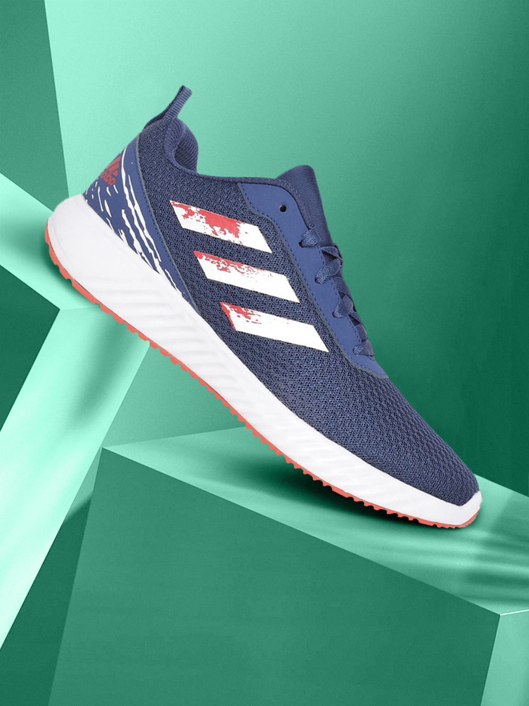 Buy Adidas Men Navy Blue And White Adifloss Woven Design Running Shoes Sports Shoes For Men 6064