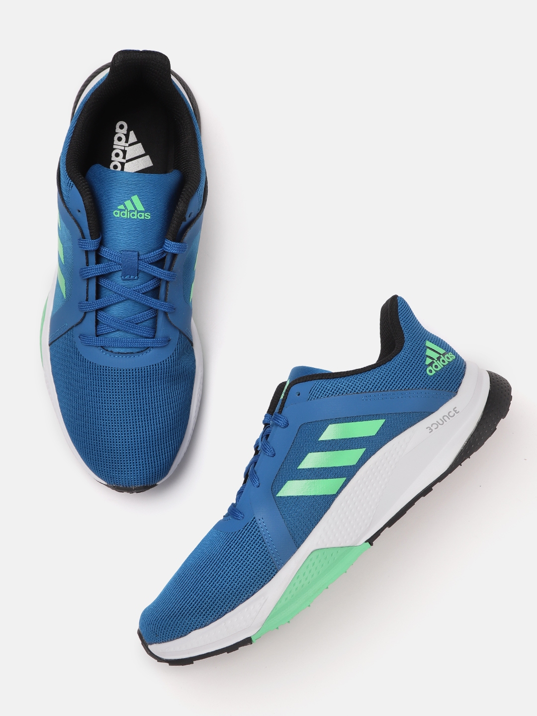 Buy ADIDAS Men Blue & Green Woven Design Gadgetso Running Shoes ...