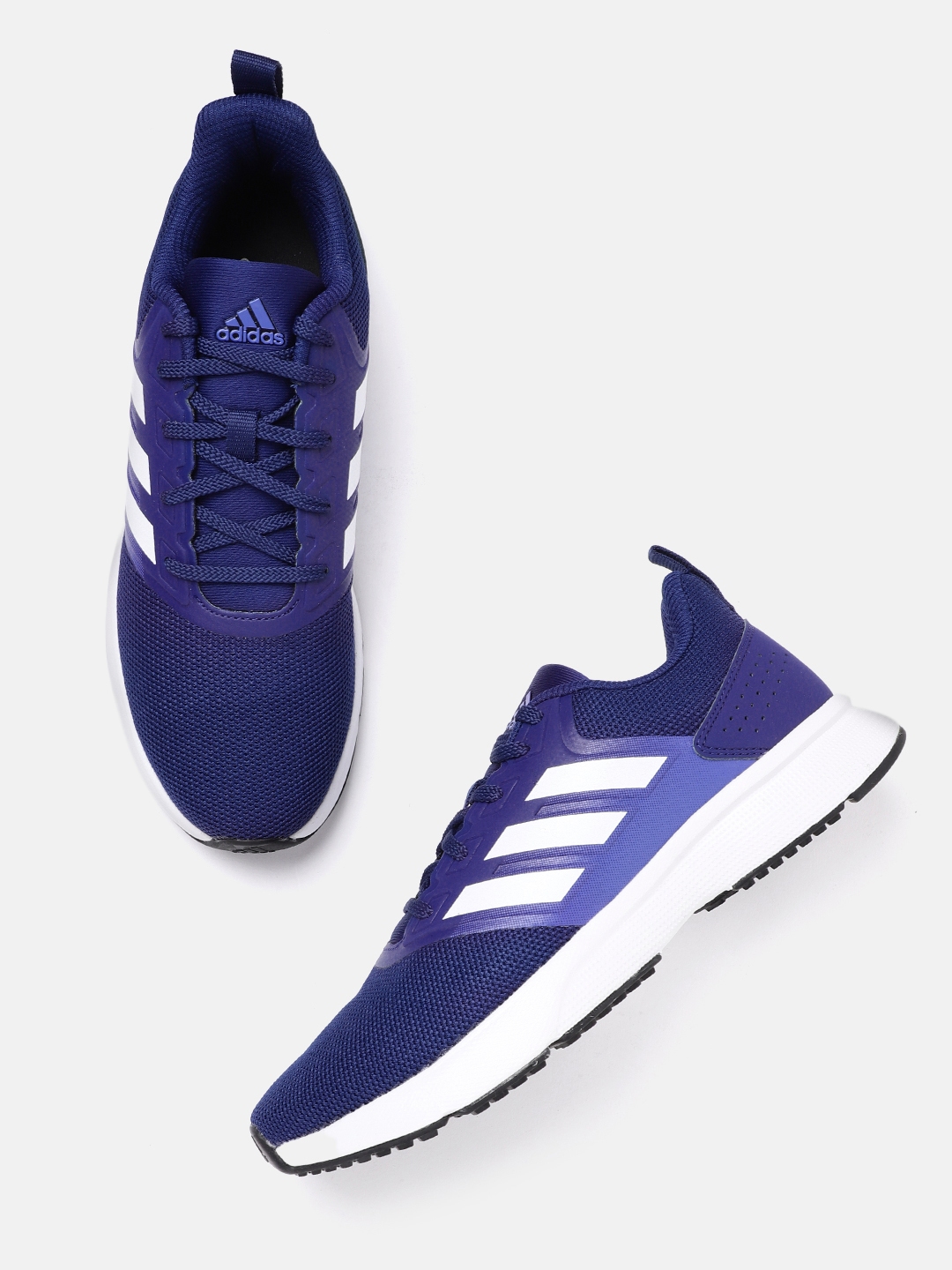 Buy ADIDAS Men Navy Blue Woven Design Adi Shawt Running Shoes - Sports ...