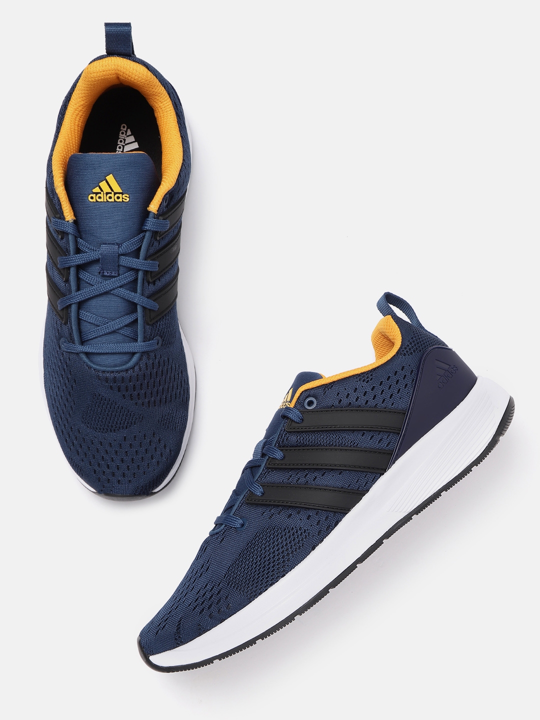 Buy ADIDAS Men Navy Woven Design Adiwo Running Shoes - Sports Shoes for ...