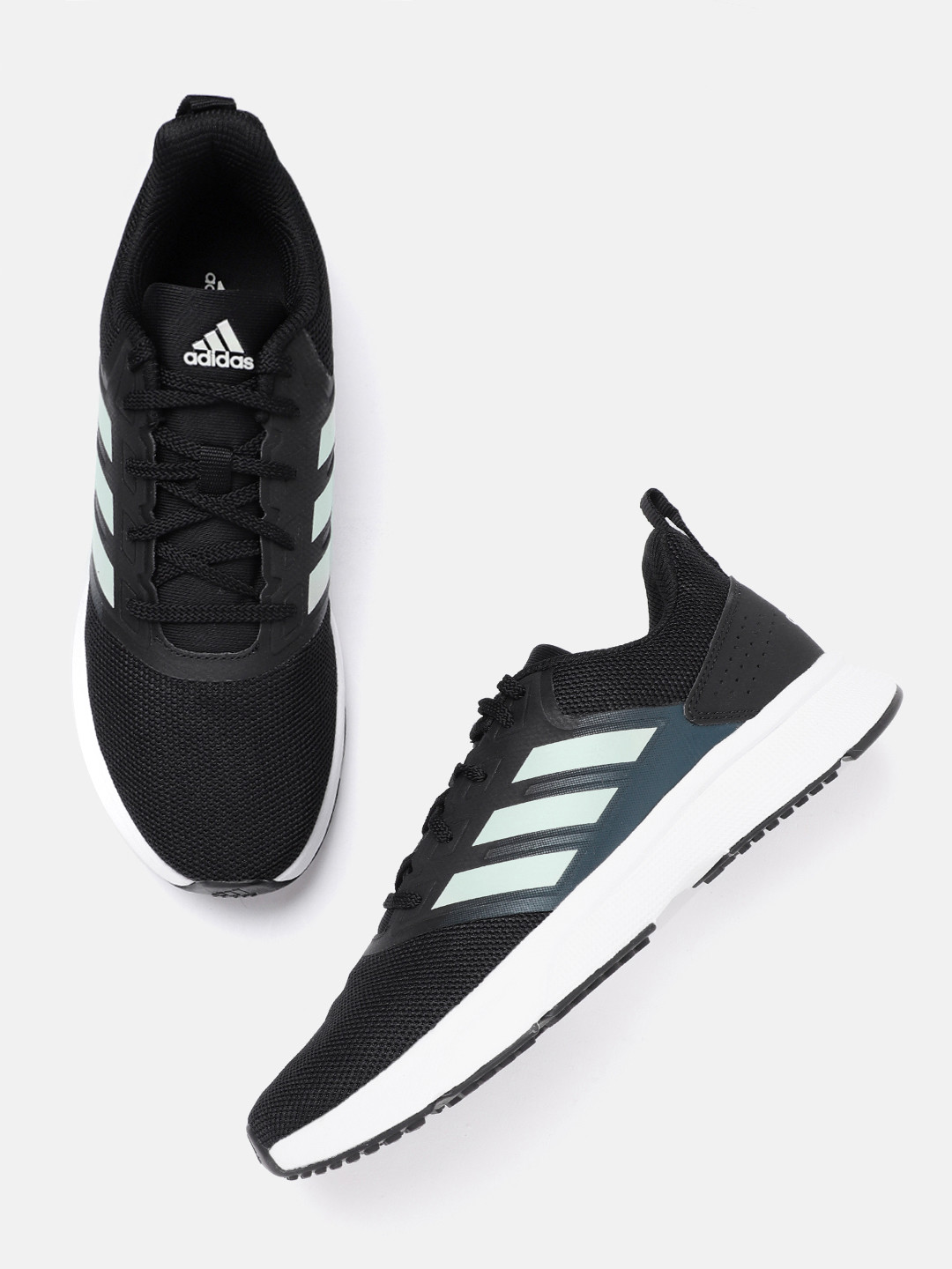 Buy ADIDAS Men Black Woven Design Adi Shawt Running Shoes - Sports Shoes for Men 14782446 | Myntra