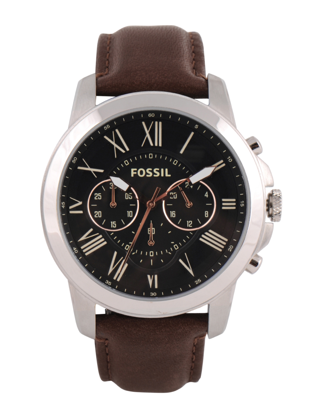 Buy Fossil Men Black Dial Chronograph Watch FS4813 147828 - Watches for ...